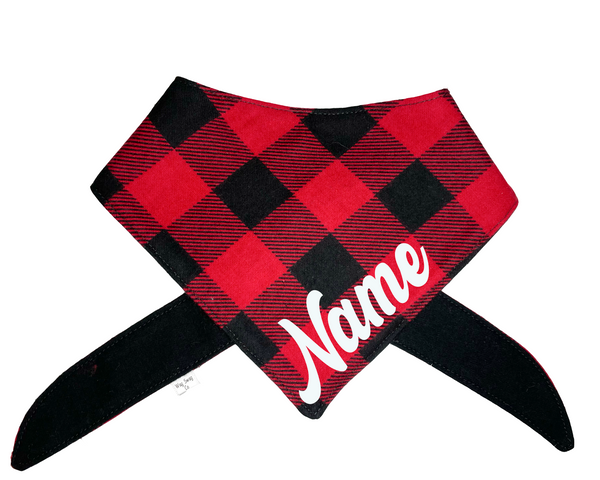 Bandana pour chien Plaid Rouge – BANDANIMO